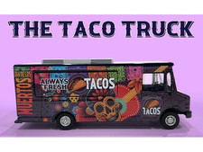Usado, USA - STEP VAN Food Truck - The Taco  - purple - American Diorama 1:64 comprar usado  Enviando para Brazil