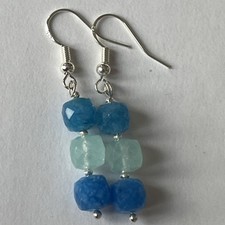 Jade earrings 925 for sale  HAVERHILL