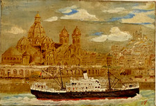 Tableau ancien marine d'occasion  Essey-lès-Nancy