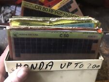 Honda motorcycles microfiche for sale  BIRMINGHAM