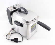 Fritadeira elétrica Waring Pro DF55 uma cesta com cabo de alimentação aço inoxidável comprar usado  Enviando para Brazil