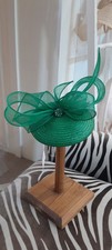 Emerald green fascinator for sale  NEWMARKET
