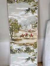 4,75 jardas (9,5 disponíveis) papel de parede francês vintage cavalo raposa caça cena ver comprar usado  Enviando para Brazil