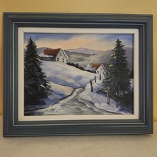 Signed painting small for sale  Waterford