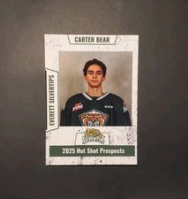 2025 Draft Prospect novato CARTER BEAR Everett Silvertips comprar usado  Enviando para Brazil