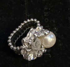 Pearl diamante faux for sale  TEWKESBURY