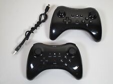 2 x controles profissionais sem fio não oficiais para Nintendo Wii U -- Bluetooth preto --, usado comprar usado  Enviando para Brazil