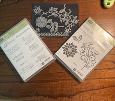 2 conjuntos de selos e matrizes finas Stapin Up Flouishing Phrases comprar usado  Enviando para Brazil