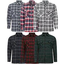 Camisas masculinas xadrez manga longa lenhador flanela trabalho casual botão camisa P -5XL comprar usado  Enviando para Brazil