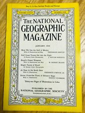 National Geographic January 1944 Gulf of Mexico Brazil Britain's Dover  comprar usado  Enviando para Brazil