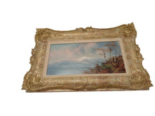Vintage framed oil for sale  RUGBY