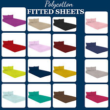 Fitted sheets polycotton for sale  ROCHDALE