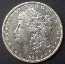 1888 silver morgan for sale  NORWICH