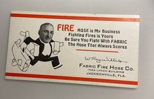 Equipo de manguera contra incendios recuerdos Jacksonville FL anuncio MCM postal vintage segunda mano  Embacar hacia Mexico