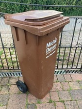 Brown wheelie bin for sale  CREDITON