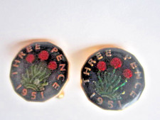 1951 threepence cufflinks for sale  NEWPORT