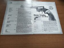 1979 SAUER TROPHY CAL. 38 SP PISTOLA REVOLVER PROVA SCHEDA TECNICA CARATTERISTIC comprar usado  Enviando para Brazil