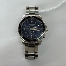 Relógio masculino Victorinox Swiss Army Maverick cronógrafo mostrador azul 42mm comprar usado  Enviando para Brazil