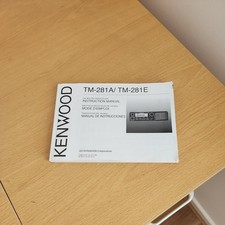 Kenwood 281 manual for sale  CHESTERFIELD