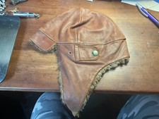 Casquette cuir aviation d'occasion  Port-des-Barques