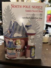 Dept 56 North Pole Series 4030717 SNOWFLAKE'S SNOW CONE SHOP Sobremesa Café Guloseimas, usado comprar usado  Enviando para Brazil