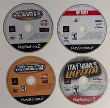 Lote de 4 PS2 Tony Hawk's 3, 4 Pro Skater Underground Somente Disco, usado comprar usado  Enviando para Brazil