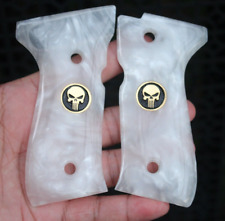 BERETTA 92 GRIPS TAMANHO COMPLETO 92FS, 96, M9 CRÂNIO PUNIDOR PÉROLA FALSA # OURO ALEATÓRIO comprar usado  Enviando para Brazil