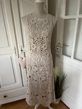 Mango häkelkleid beige gebraucht kaufen  Hamburg