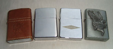 Lote de 4 encendedores abatibles aceite gasolina Zippo y más excelente funcionamiento!!! #8 segunda mano  Embacar hacia Mexico