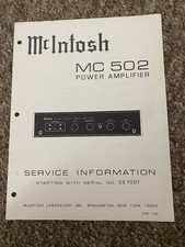 Vintage mcintosh 502 for sale  Torrance