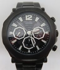 Relógio masculino multifuncional Guess aço inoxidável, preto, 46 mm (GW0539G3) comprar usado  Enviando para Brazil