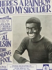 Sheet music jolson for sale  TILLICOULTRY
