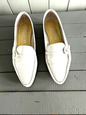 Mocassins cuir blanc d'occasion  Serris