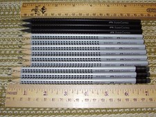 12 lápis de madeira Faber-Castell Grip 2001 (ergonômico, triangular, H, HB, B & 2B) comprar usado  Enviando para Brazil