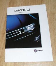 Folheto Saab 9000 CS & CSE 1993 2.0 2.3 Turbo 2.3-16S 2.0-16 comprar usado  Enviando para Brazil