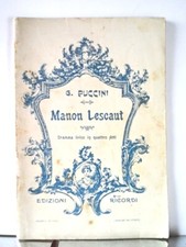 Puccini manon lescaut usato  Mira