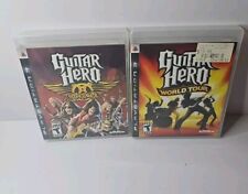 Bundle Of Two Guitar Hero Aerosmith (Sony PlayStation 3, 2008) PS3 + World Tour comprar usado  Enviando para Brazil