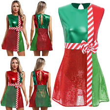 Vestido Feminino Feminino Natal Adulto Sra. Papai Noel Fantasia Tanque Doces Carnaval comprar usado  Enviando para Brazil