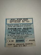 Throwing muses concert for sale  NOTTINGHAM