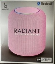 Alto-falante Bluetooth radiante LED acende alto-falante sem fio cor rosa comprar usado  Enviando para Brazil