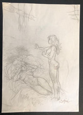Superbe dessin preparatoire d'occasion  Amiens-