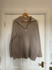 Oversized beige jumper for sale  THETFORD