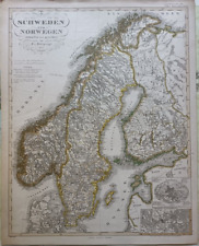 Antica mappa svezia usato  Staranzano