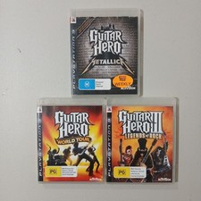 PS3 Guitar Hero Metallica + Guitar Hero World Tour + Legends of Rock Completo comprar usado  Enviando para Brazil