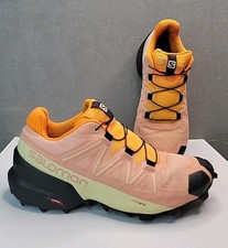 Usado, Tênis de corrida Salomon Speed Cross 5 trilha laranja rosa feminino tamanho 7, excelente estado! comprar usado  Enviando para Brazil
