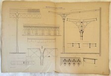 Litografia ingegneria architet usato  Foligno