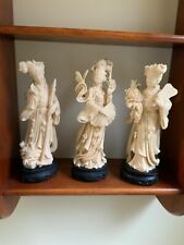 Trio handcrafted carved for sale  Colchester