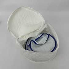 Lote de 6 sacos de armazenamento de louça de vinil acolchoados com zíper branco tamanhos sortidos comprar usado  Enviando para Brazil