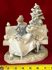 LOVELY MATTE LLADRO #5428 "ALIMENTANDO OS POMBOS" APOSENTADO-EXCELENTE/ESTADO PERFEITO, usado comprar usado  Enviando para Brazil