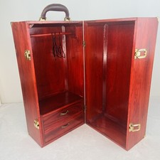 Antigo Cabides para porta-malas de viagem American Girl boneca grande guarda-roupa de madeira comprar usado  Enviando para Brazil